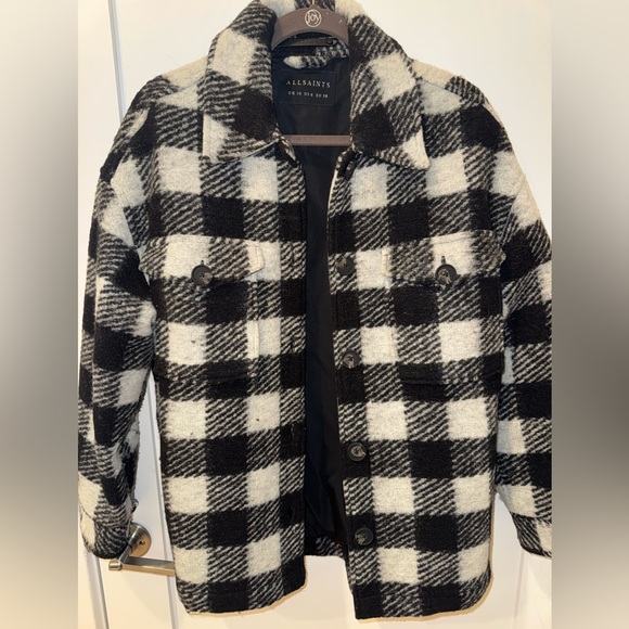 All Saints Fenix check jacket, size 6 - Picture 6 of 11
